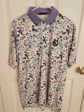 Greyson Clothiers Whimsical World Polo In Arctic